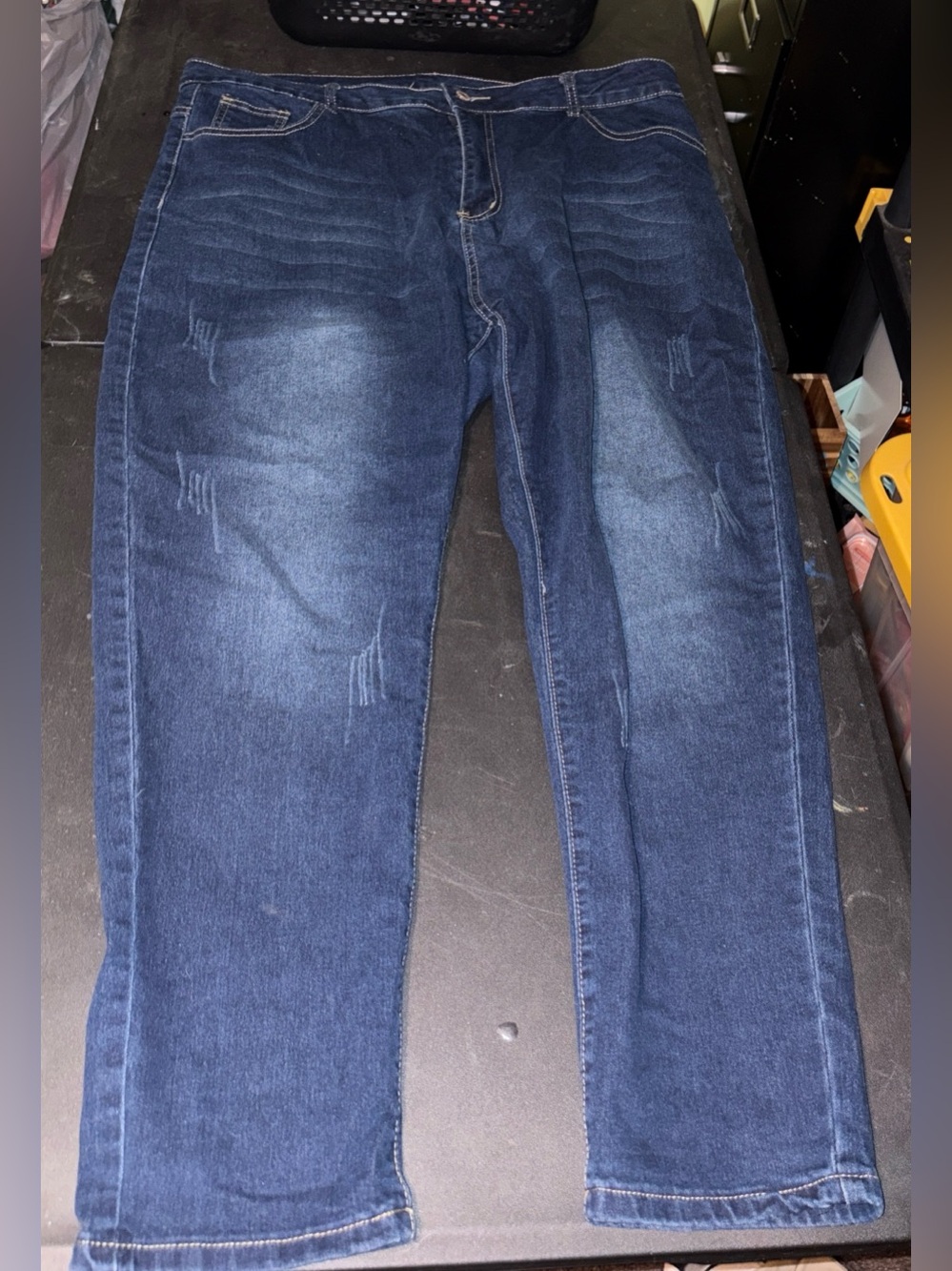 Relaxed Fit Women's Dark Blue Jeans - Classic Everyday Comfort